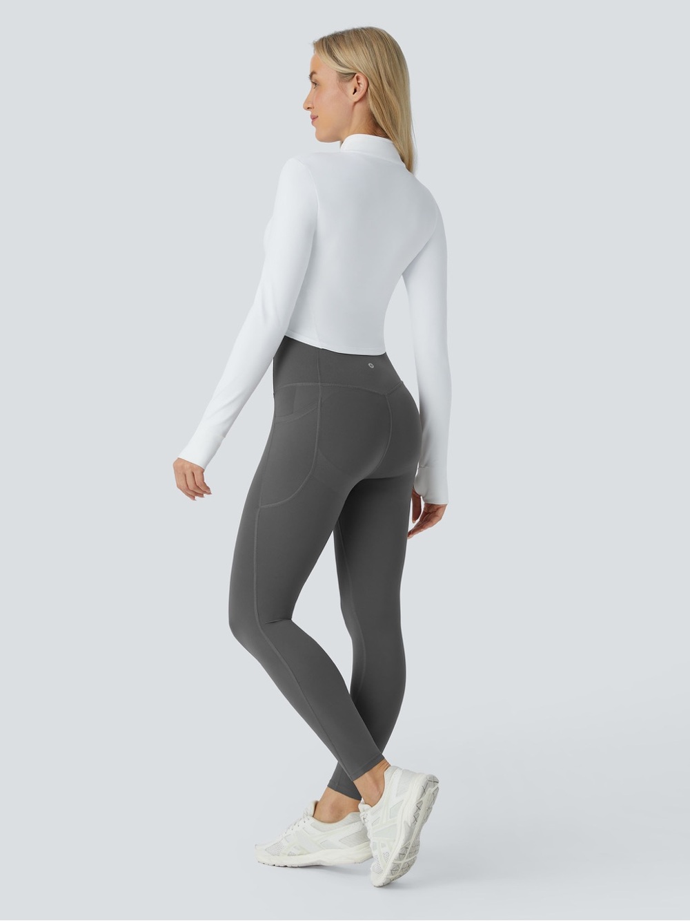 Sold - High-Rise Pocket Leggings - Gray